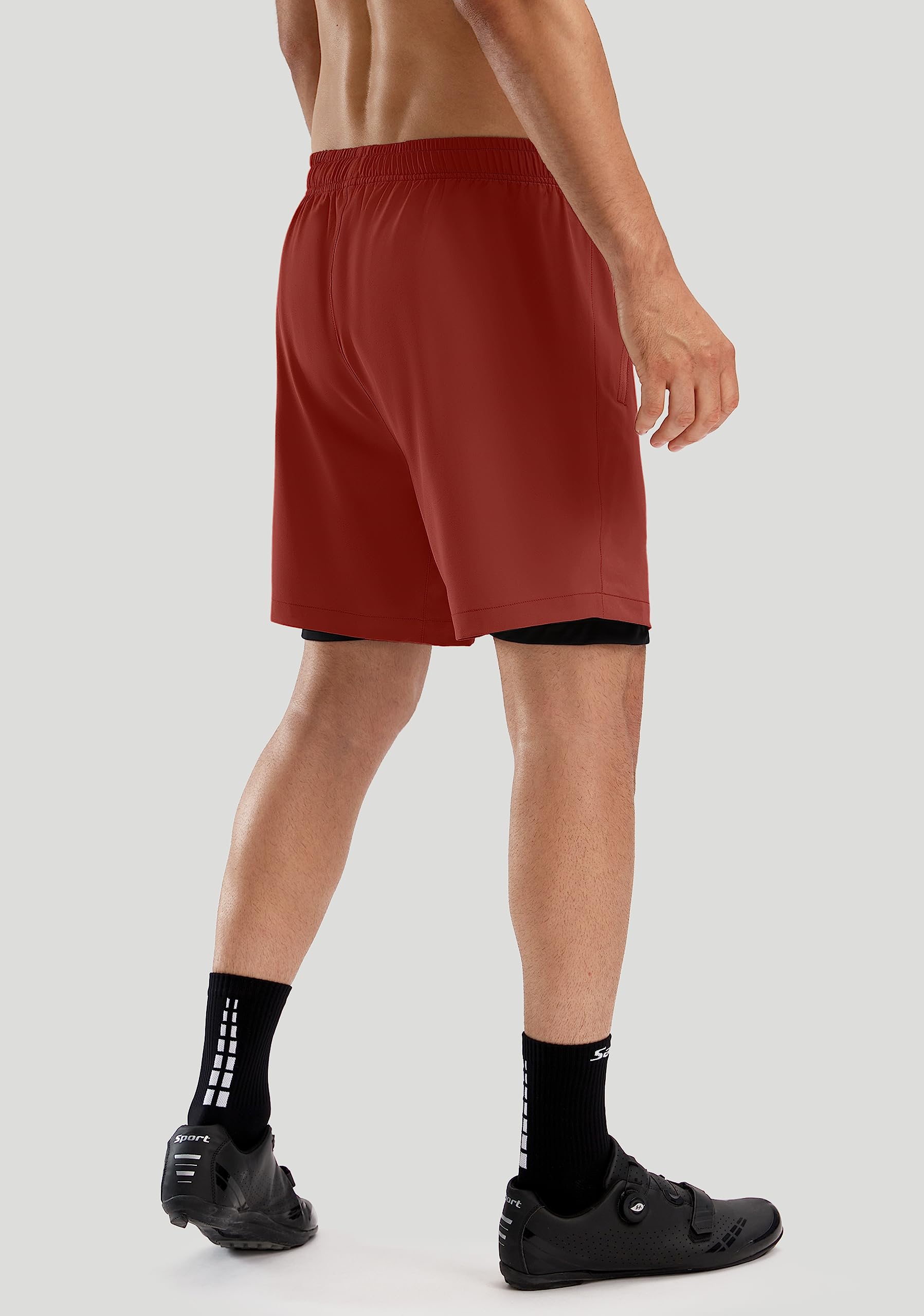 Bikewa Pantaloncini da mountain bike da uomo imbottiti 3D larghi vestibilità ampia equitazione ciclismo pantaloncini da uomo tasche con cerniera