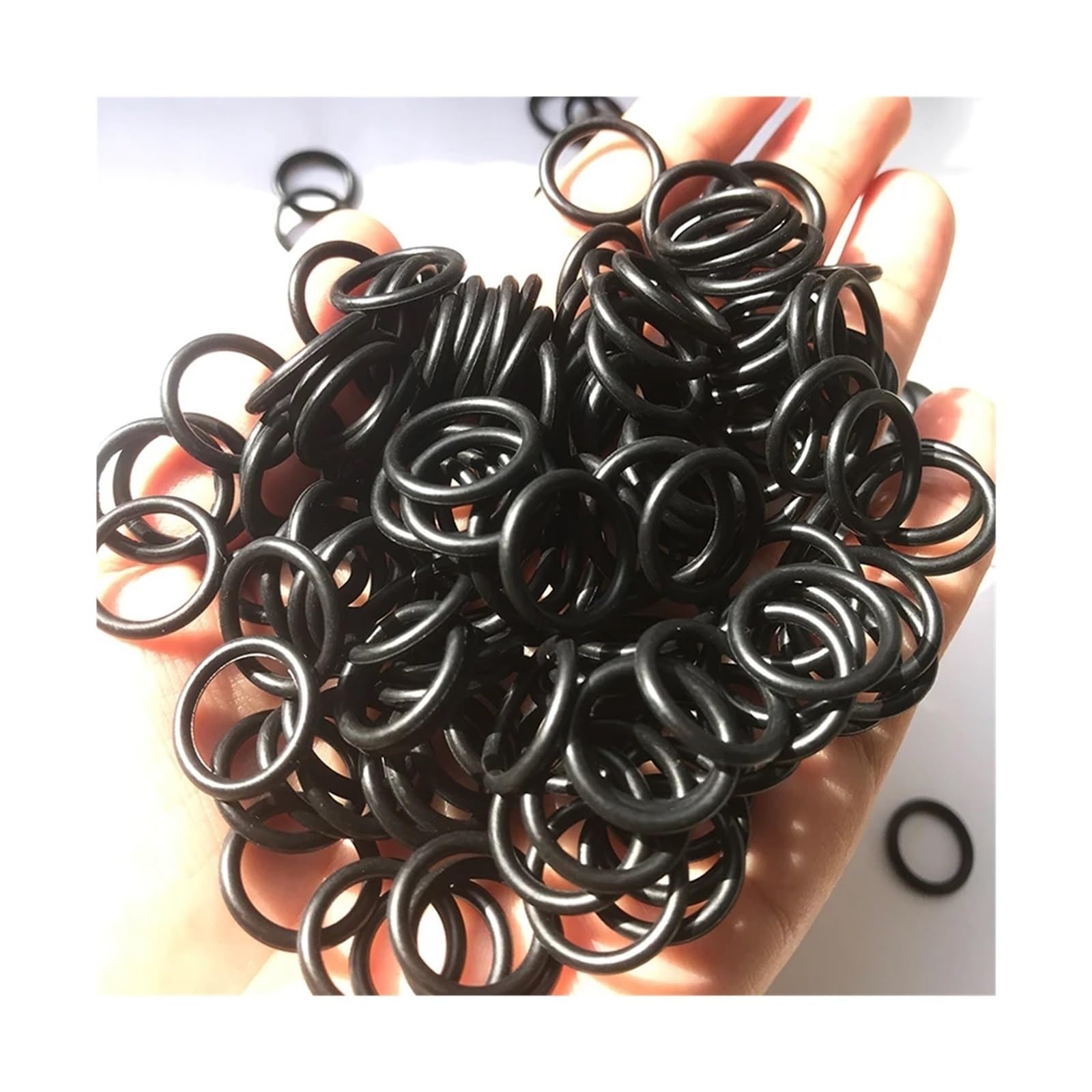 Arandela de Sellado de Junta tórica de Goma, Junta tórica Negra NBR, Junta de plomería, Resistente al Aceite, Alta Temperatura, reparación automotriz de Coche(2840pcs (OD 4 to 30))