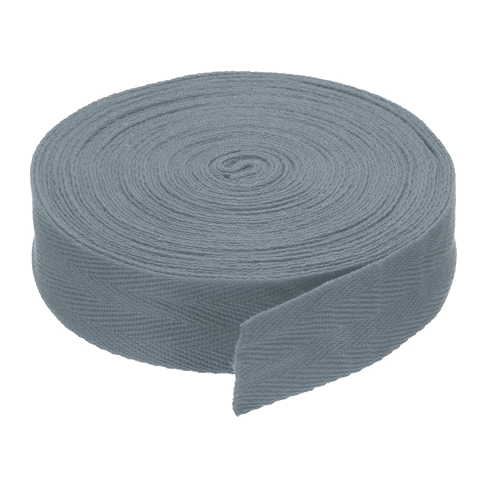 DMiotech 1.2"(3cm) 10 Yards Cotton Twill Tape Cotton Ribbons Bias Binding Tape Herringbone Tape Ribbons Gray for DIY Crafts Making Clothes