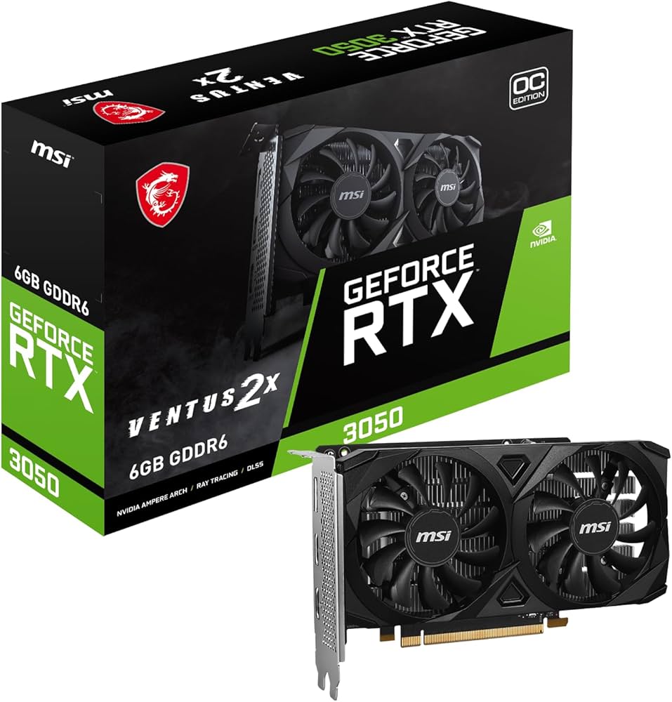 グラフィックボード・グラボ・ビデオカード MSI GeForce RTX 3050 Ventus 2X Amazon.com: msi Gaming RTX 3050 Ventus 2X 6G OC Graphics Card