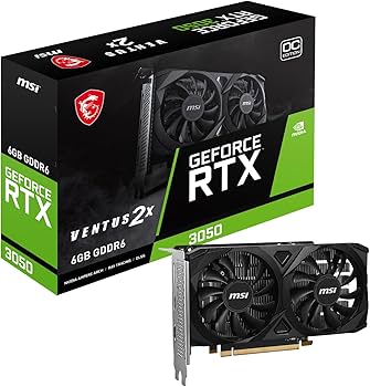 Amazon.com: MSI GeForce RTX 3050 Ventus 2X E 6G OC Gaming Graphics