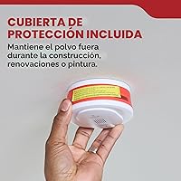 Vista 9 de Kidde Detector de humo, compacto de 4 pulgadas, funciona con pilas AA, 10SDR