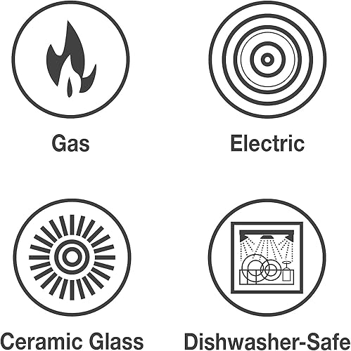 Miniatura 14 de Tramontina Primaware - Juego de utensilios de cocina antiadherentes de 15 piezas con tapas y utensilios, ollas y sartenes antiadherentes de aluminio