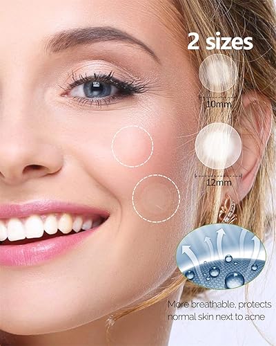 Miniatura 3 de 216 parches de espinillas para la cara 3 efectos aceite de árbol de té y uso nocturno ultrafino para el díagrueso parches hidrocoloides para el acné