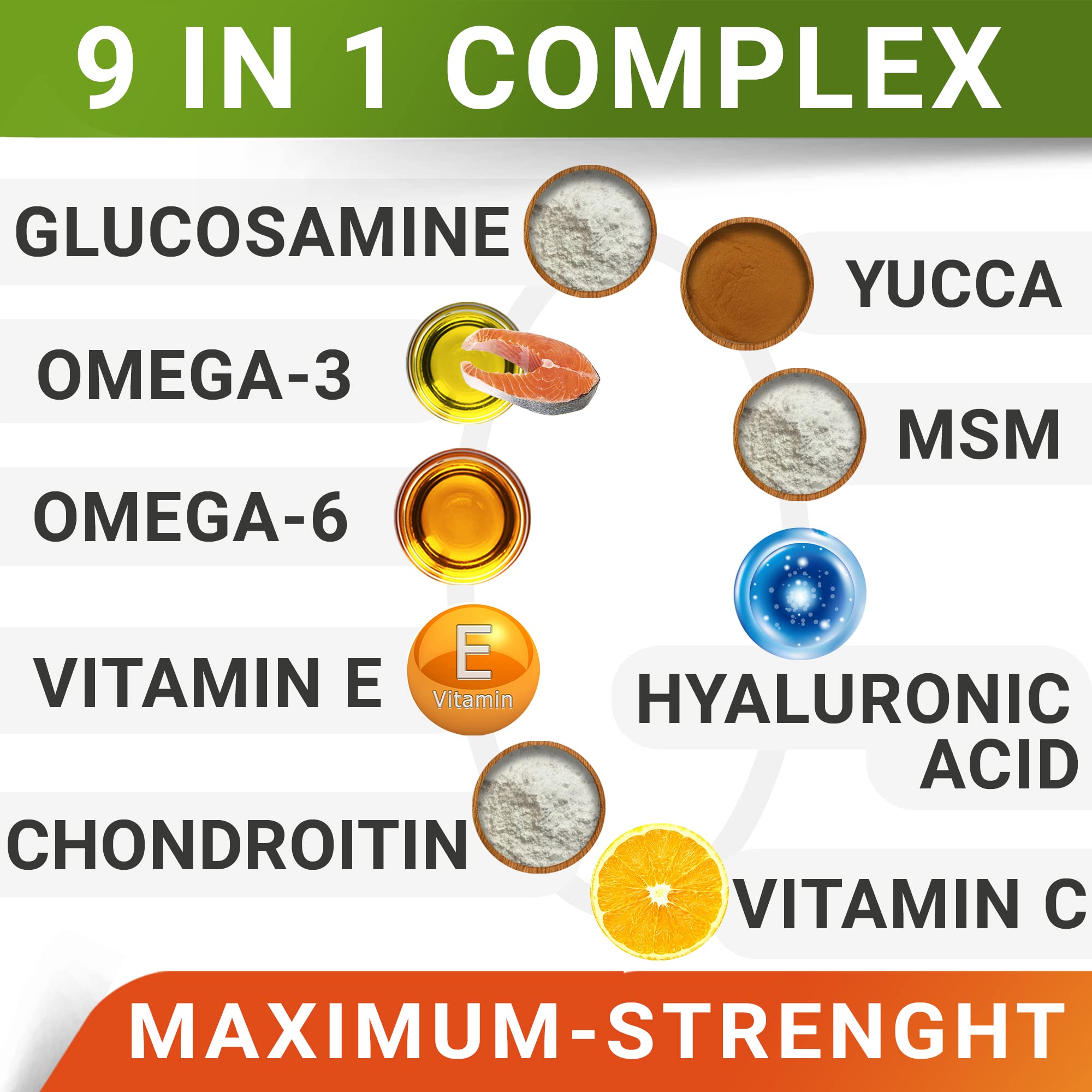 Senior Advanced Glucosamine Joint Supplement + Fish Oil Omega 3 Treats Bundle - Hip & Joint Pain Relief + Allergy and Itch Relief - Chondroitin, MSM + Omega 3 6 9, EPA & DHA - 120 + 180 Soft Chews - image 4