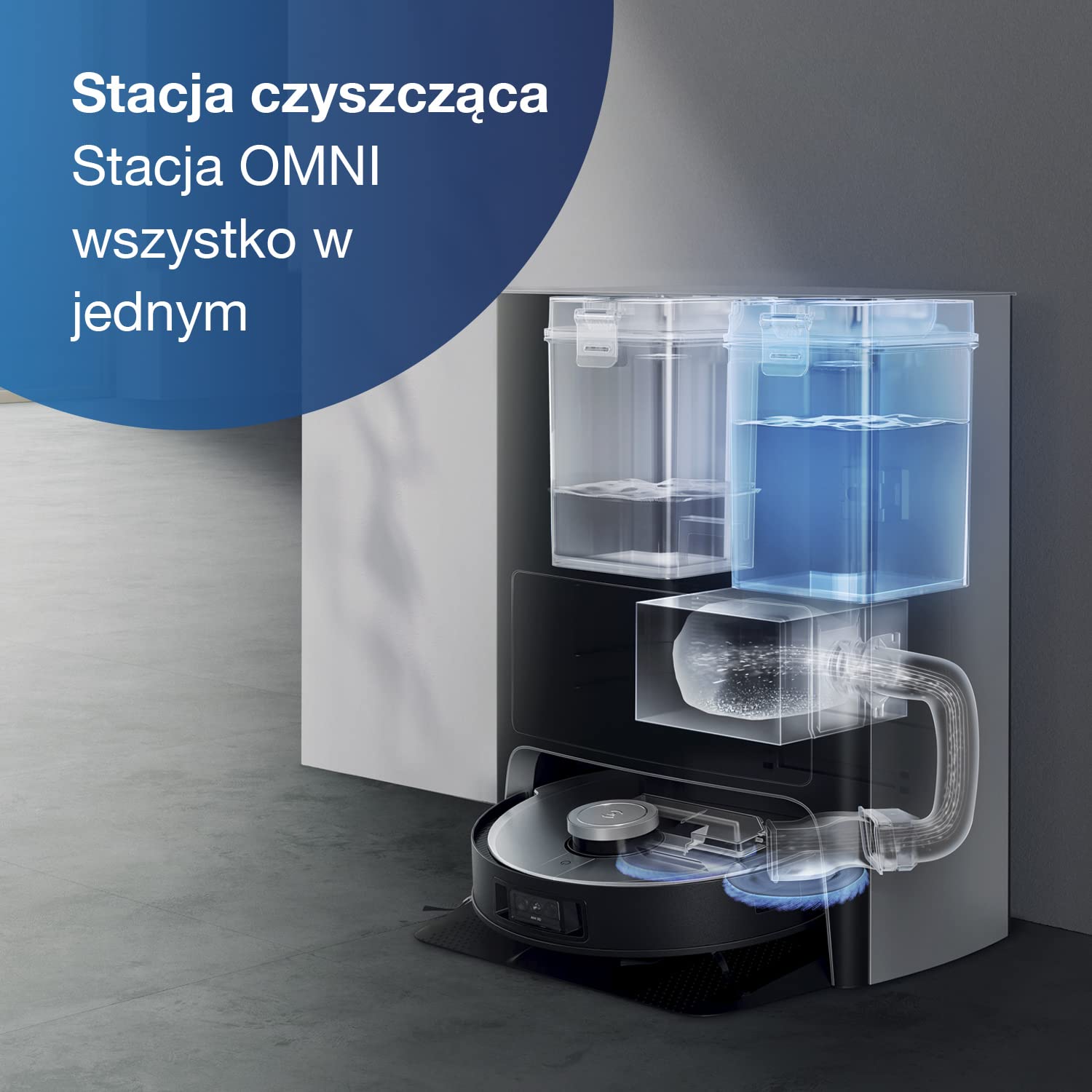 ECOVACS DEEBOT X1 OMNI, odkurzacz automatyczny z funkcją