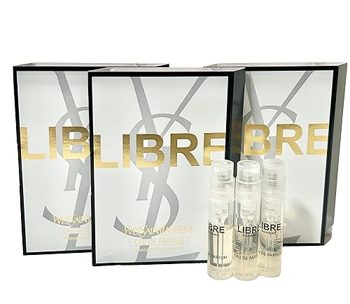 Yves Saint Laurent YSL Libre Sample - Perfume para mujer, 0.04 onzas, juego de 3 Yves Saint Laurent YSL Libre Sample - Perfume para mujer, 0.04 onzas, juego de 3