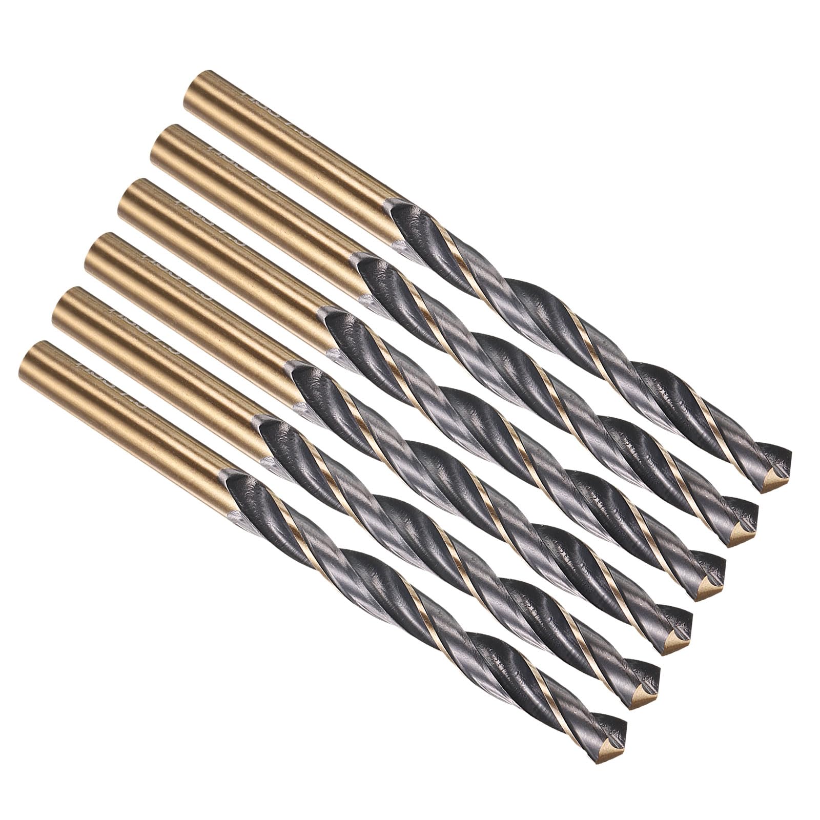 PATIKIL 7.5mm Drill Bit, Jobber Straight Shank M2 High-Speed Steel 135° for Stainless Steel Hard Metal - 6 Pack — image 1