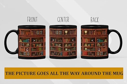 Miniatura 2 de 2IMT Taza de biblioteca para libros, taza de café para amantes de los libros, taza de bibliotecario, taza de café, taza de libro, taza de club,