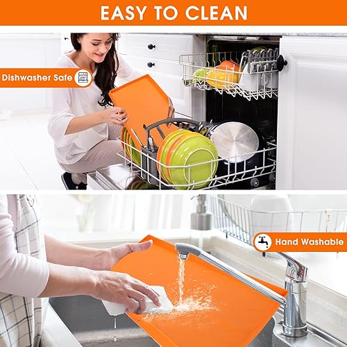 Miniatura 3 de Funda de parrilla Blackstone de 22 pulgadas, cubierta de silicona Blackstone, alfombrilla de parrilla de Blackstone, 100% silicona protectora para