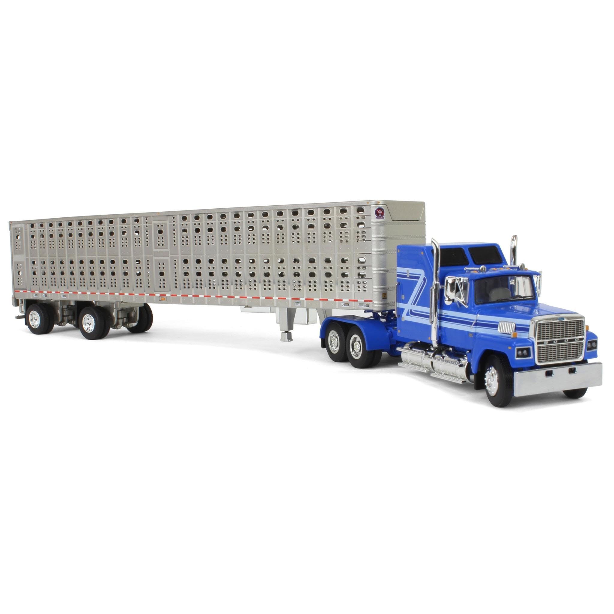 Amazon.com: DCP First Gear 1/64 Blue Ford LTL 9000 60in Aerodyne