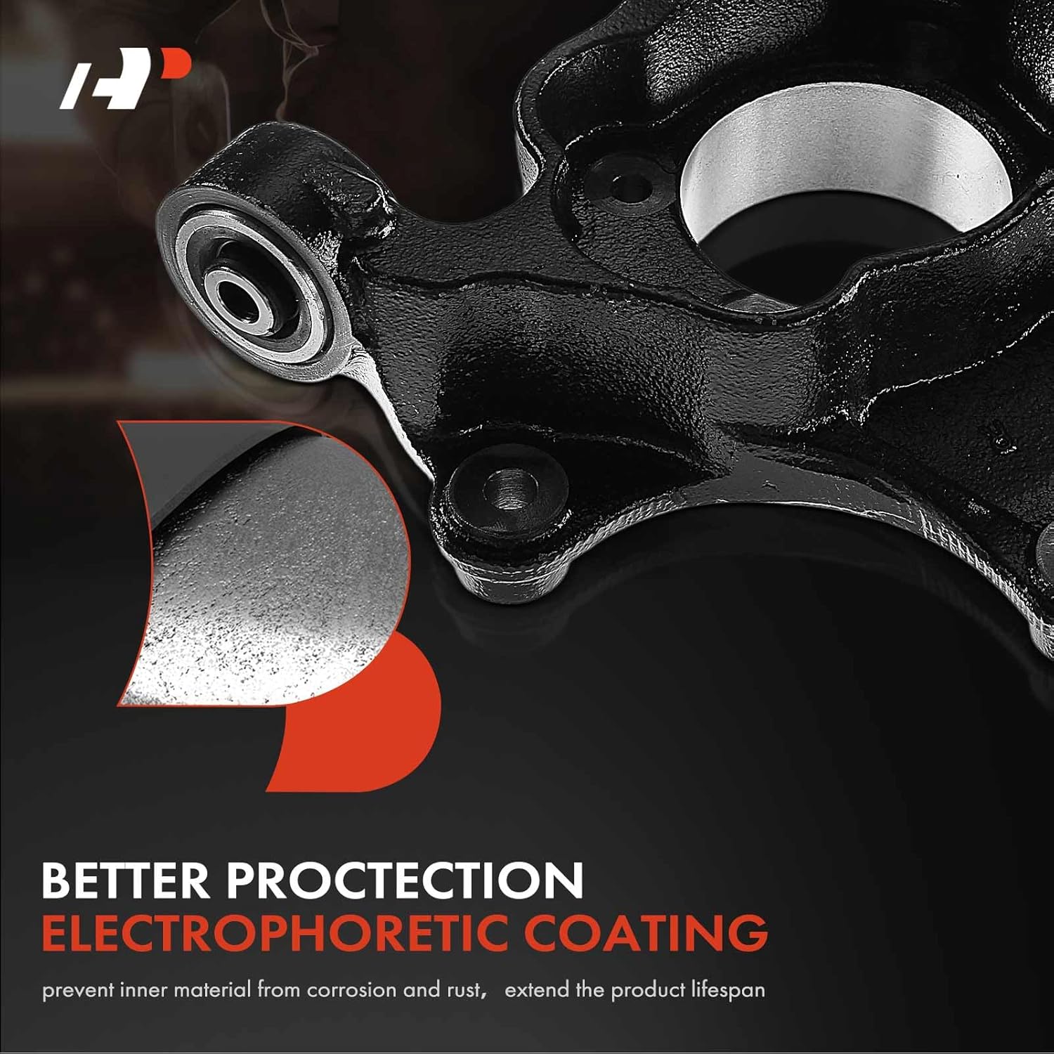 A-Premium Rear Right Suspension Steering Knuckle Compatible with Dodge Journey, 2009 2010, Sport Utility, Gas, Passenger Side