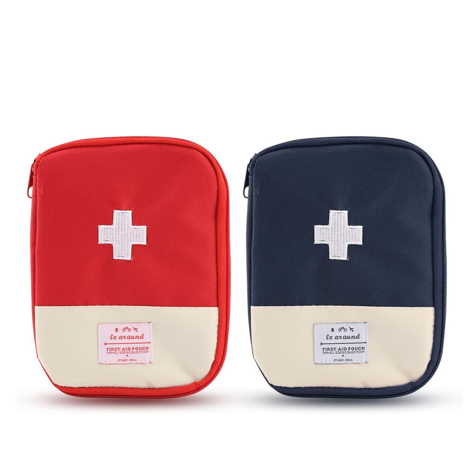 JYTDBCS 2 Packs Mini First Aid Kit Empty First Aid Bag Mini Portable Medical Bag,First Aid Bag Empty,First Aid Kit Bag,Travel Medical Kit,Running First Aid Kit,First Aid Travel Bag