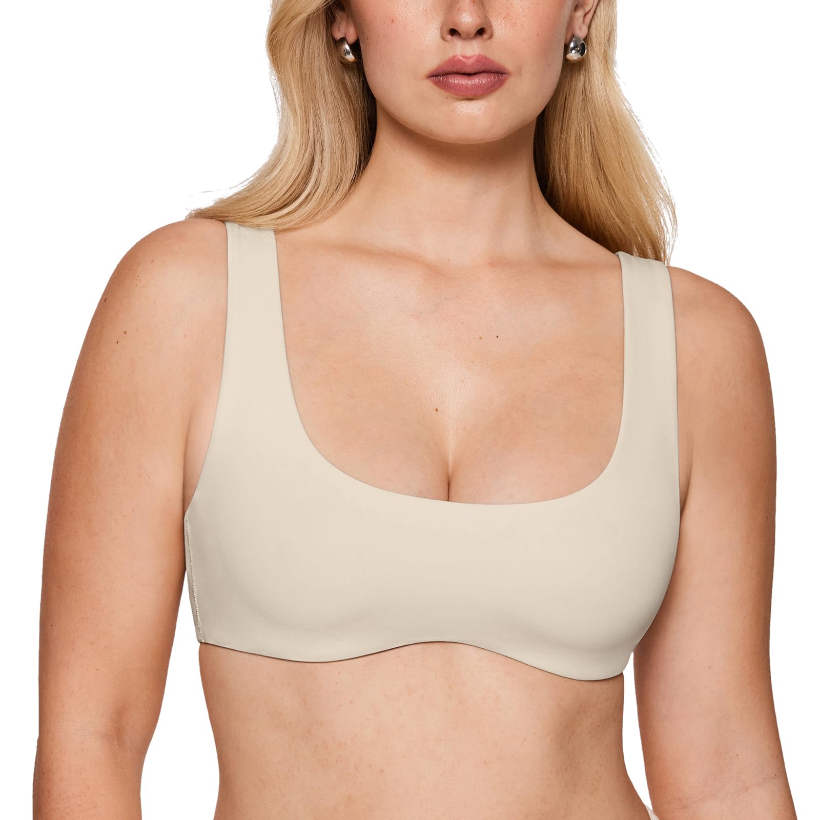 INLYRIC Women's Natrelax Bralette Underwire Support Double Lined Non Padded Sexy Bras