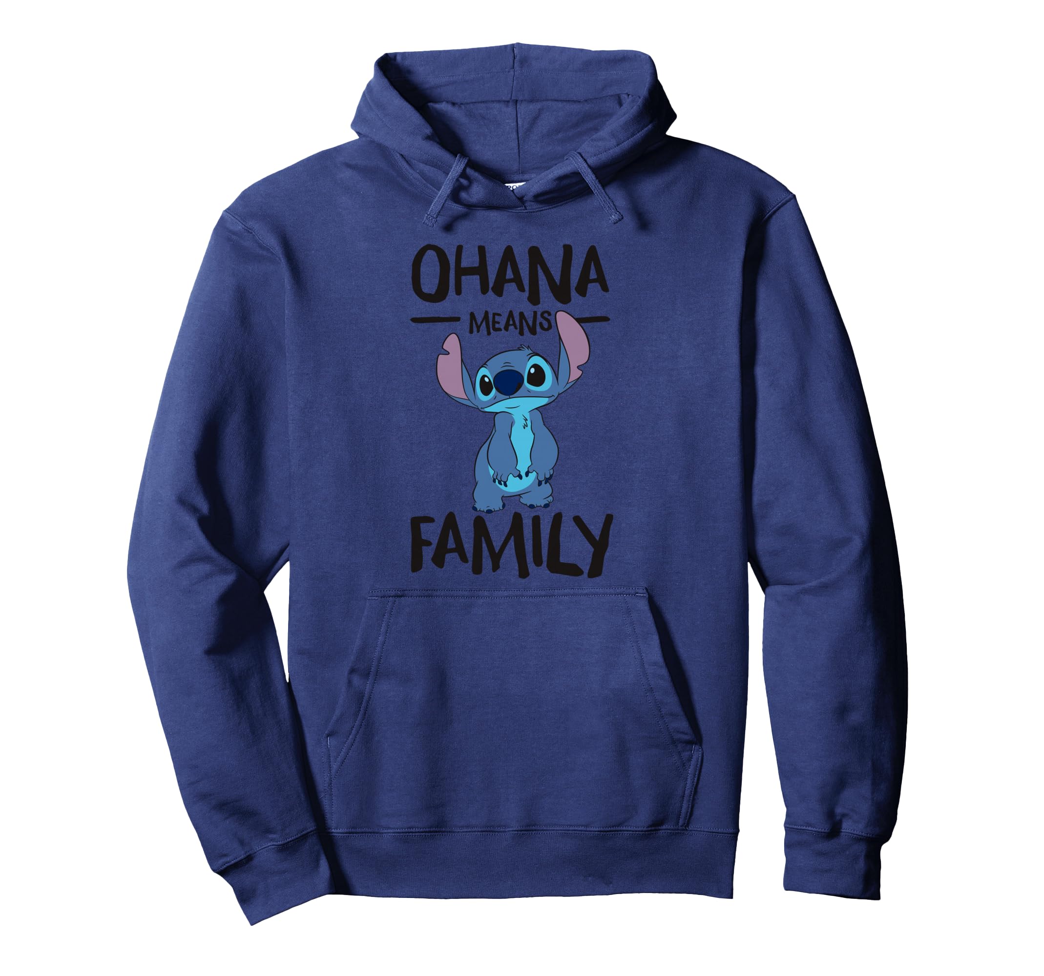 Sweat à capuche Stitch grand cadeau bleu marine unisexe taille L pour fans