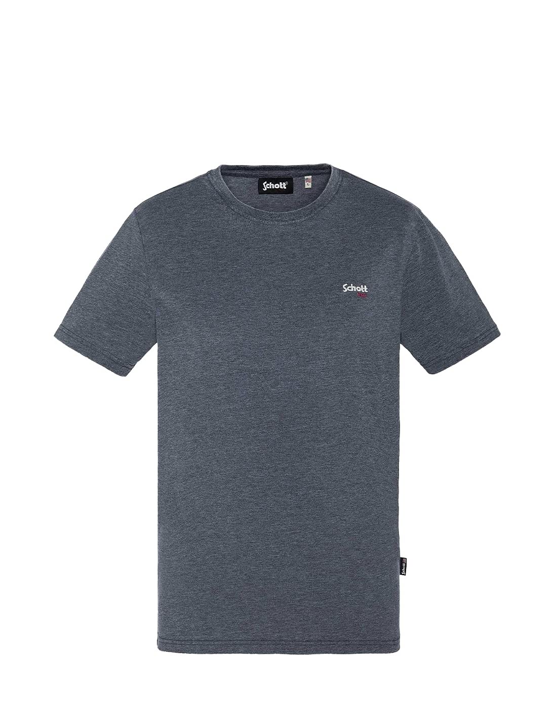 Schott NYC Men's T-Shirt, Navy Blue, L