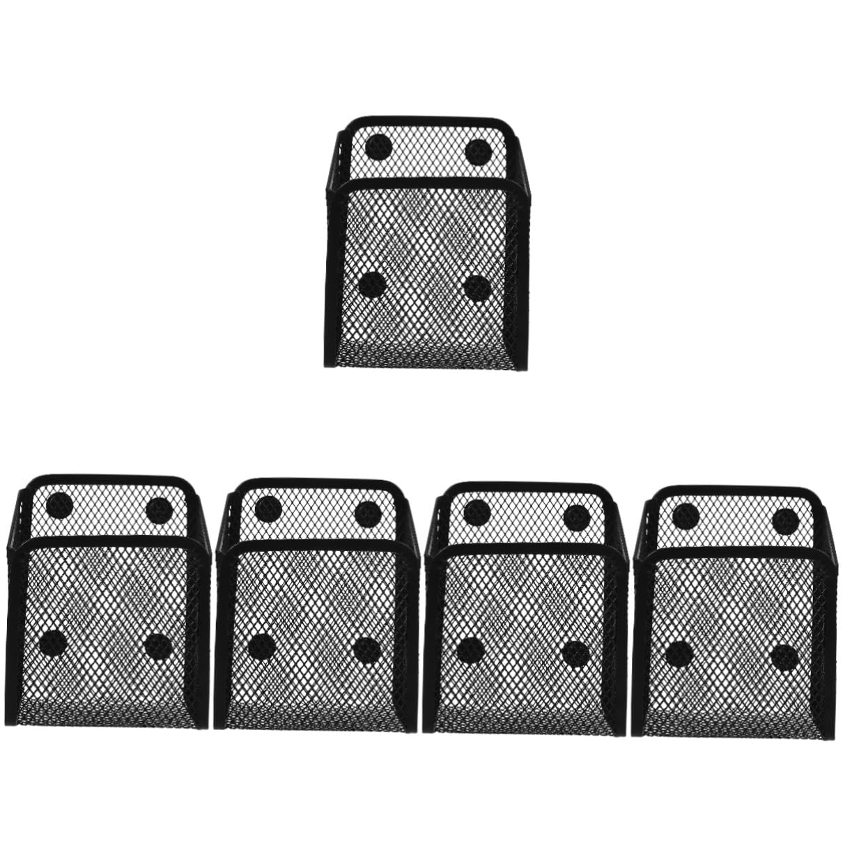 Gadpiparty 5 Pezzi portapenne magnetico Porta di deposito a penna supporto per marcatori di cancellazione a secco porta gessetti per lavagna bianca porta pennarello per lavagna bianca Nero