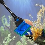 Aquarium Fish Tank Cleaning Tools, Algae Scrapers Kit, 5 in 1 Fish Tank Gravel Cleaner, Siphon Vacuum for Water Changing and Sand Cleaner