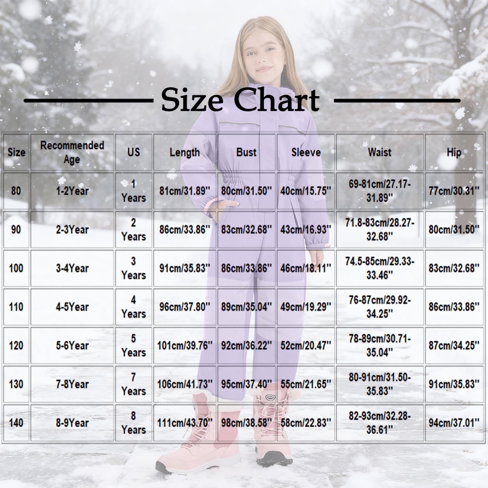 Tute da Sci Bambine E Ragazze Bambino Tuta da Sci - Piumino con Cappuccio + Pantaloni Completo da Neve 2 Pezzi Tuta da Neve per Bambino Snowsuit Caldo Invernale Salopette E Giacca Cappotto