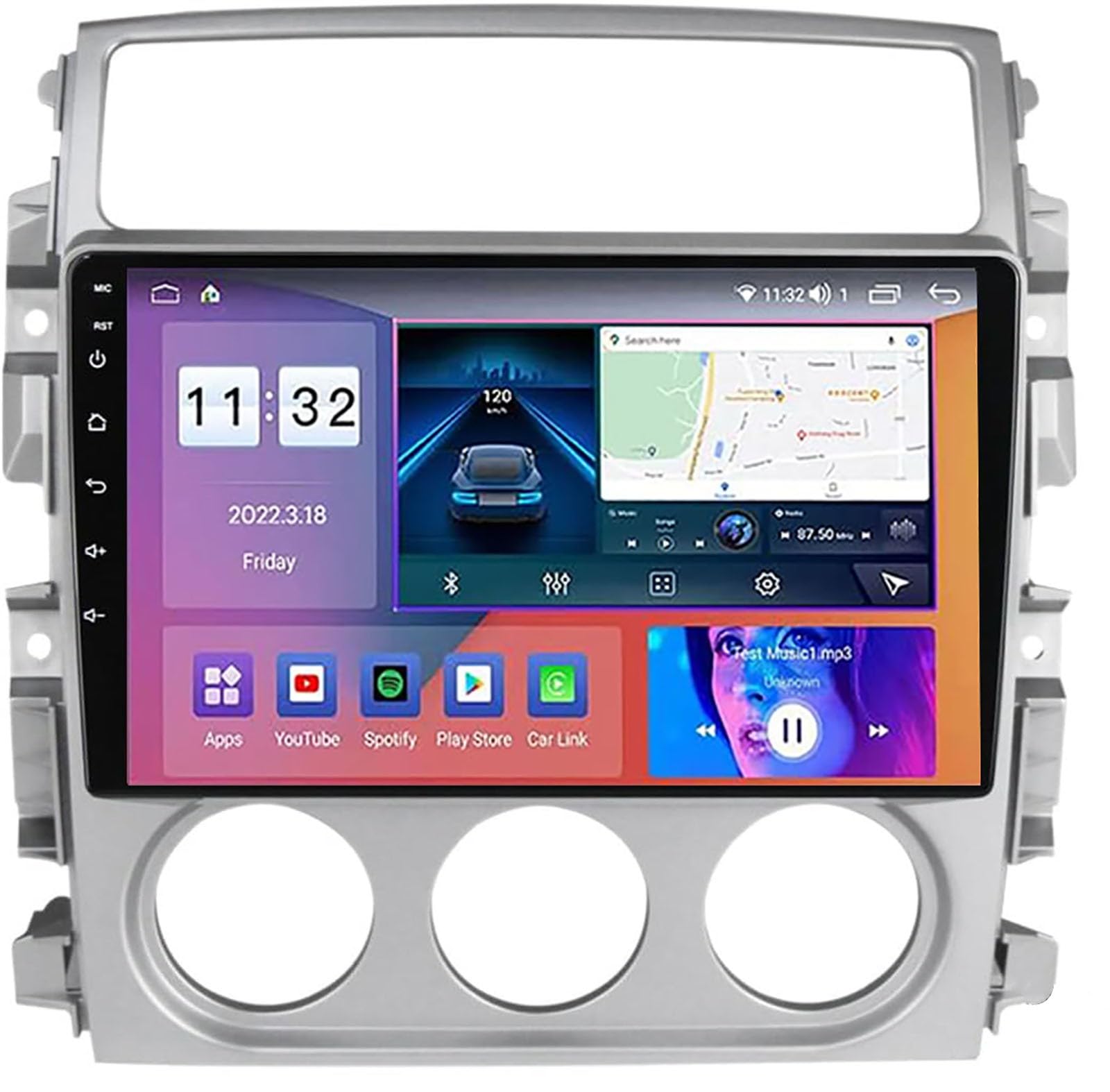 Autoradio Android 12 para viajes conectados en Suzuki Liana 2004-2013 con Carplay y BT