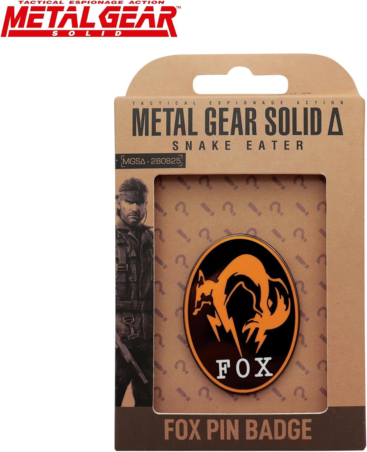 Metal Gear Solid Delta FOX Logo Limited Edition Enamel Pin | Badge Accessory For Lanyard, Backpack