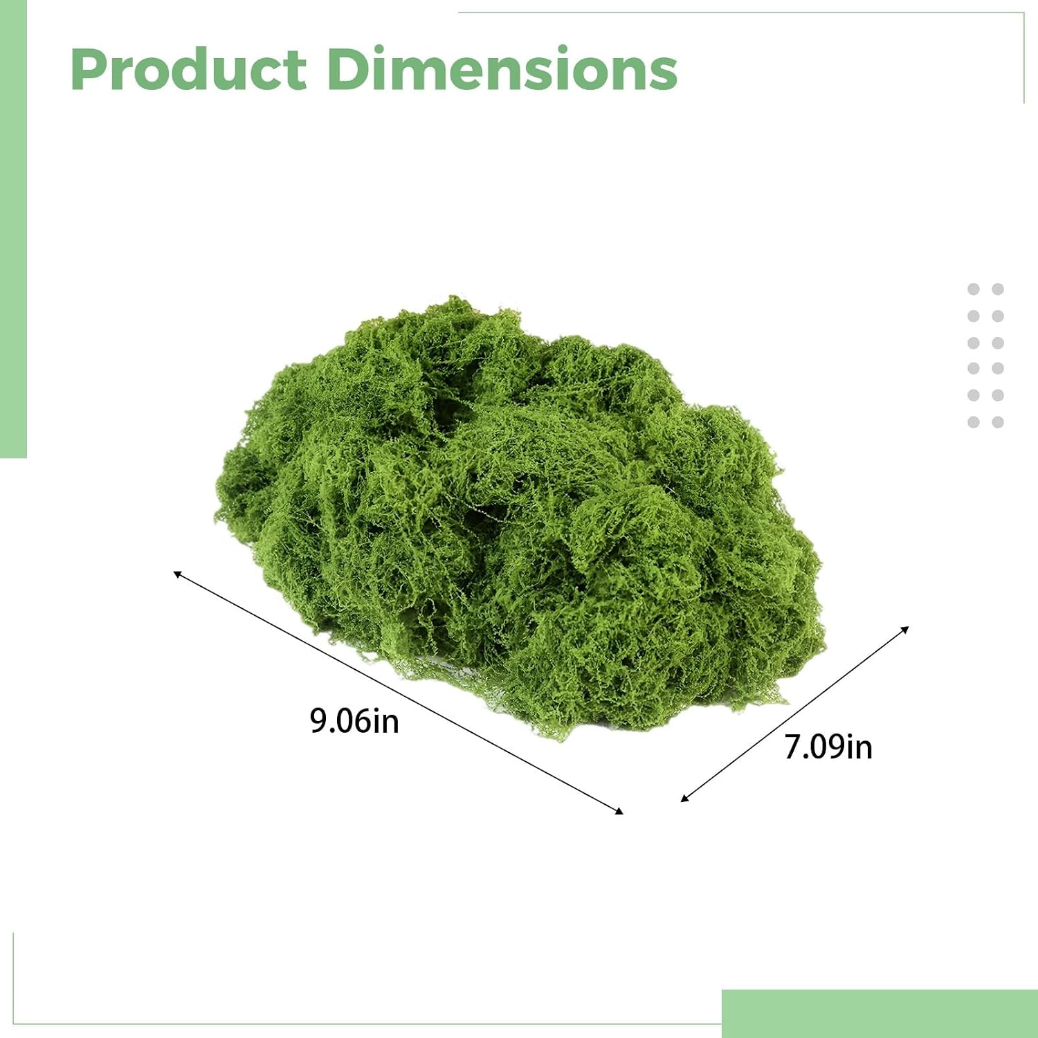 Artificial Moss for Crafts: Realistic, Lush, 23 X 18 X 11 Cm