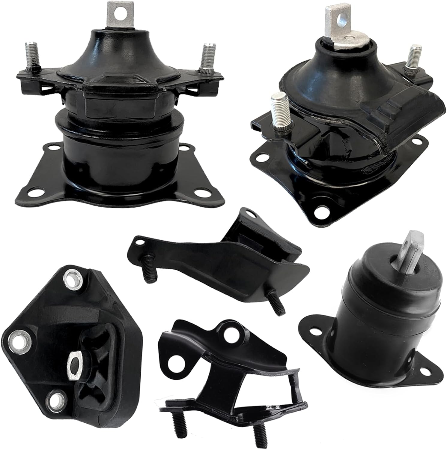 Set of 6 Engine Motor and Transmission Mount Kit Compatible with 2003-2007 Accord 2.4L Automatic Replaces# A4526HY A4517 A4509 A4542 A4516 A4510