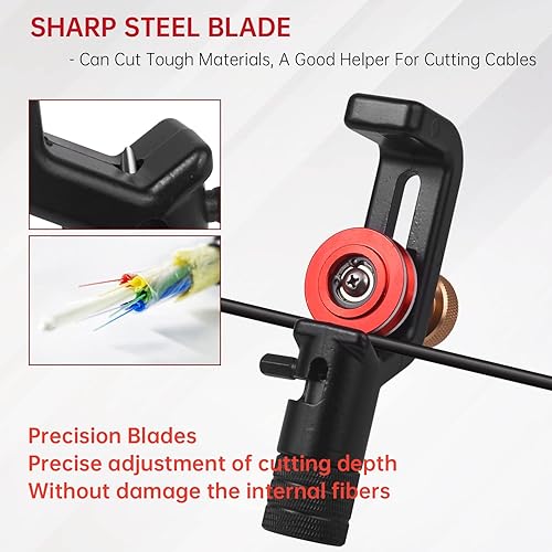 Miniatura 2 de Pelacables de 4-10MM, pelacables de fibra óptica blindados FTTH, pelacables de fibra óptica redonda coaxial, cortador radial, herramientas de corte