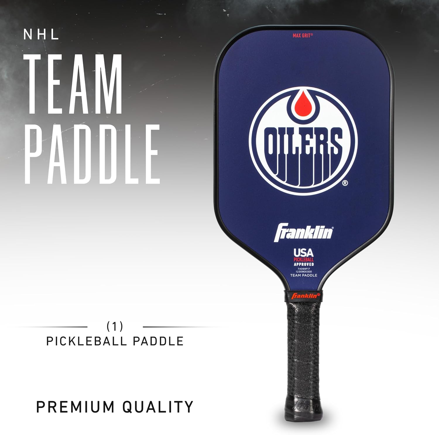 Franklin Sports NHL Team Pickleball Paddles - Official NHL Hockey Team Logo Pickleball Paddles - Signature Series 13MM Pickleball Paddle with MaxGrit - USA Pickleball (USAPA) Approved