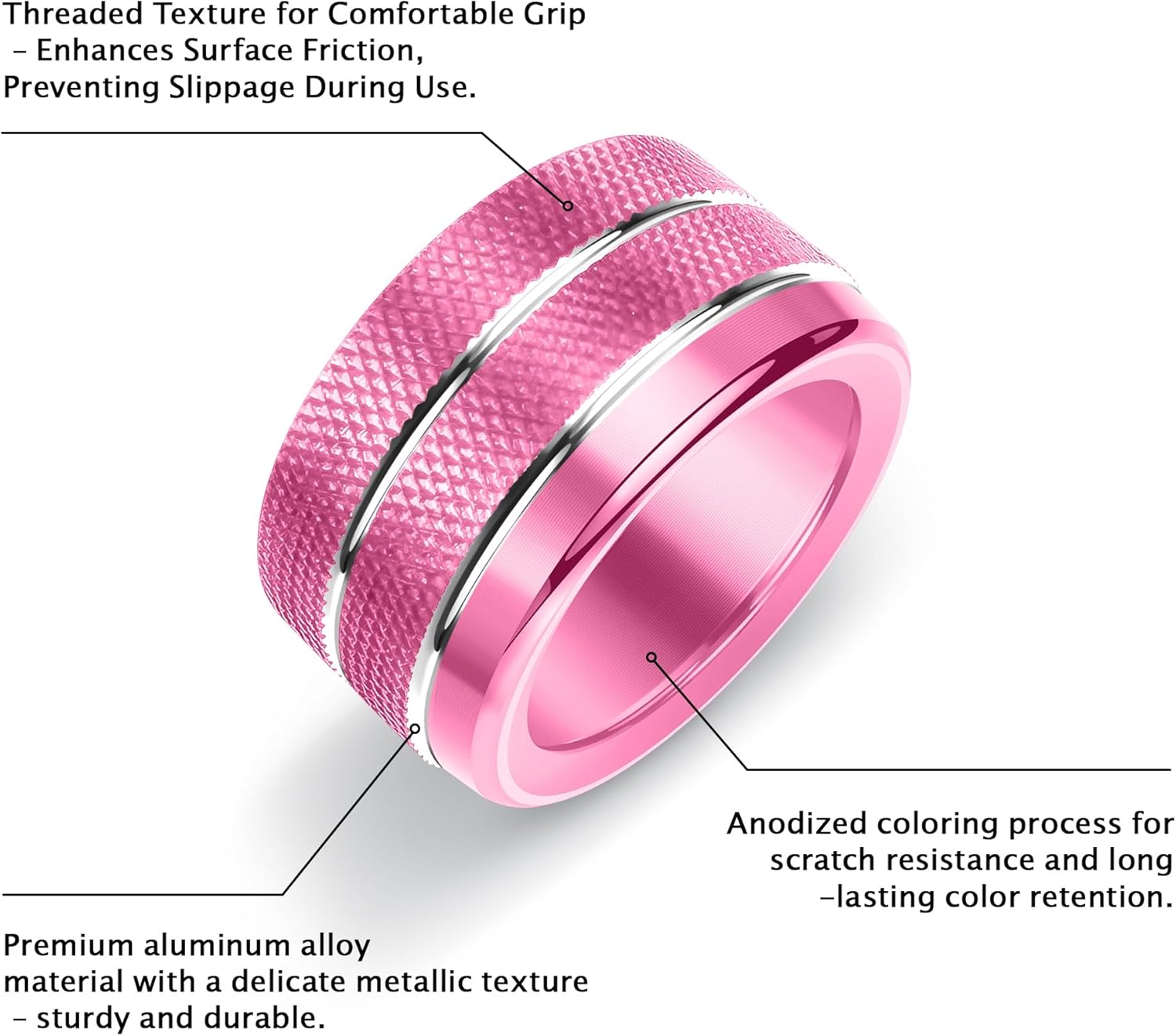 for 2020-2025 Kia Soul Accessories, 4PCS Premium Aluminum Decorative Switch Ring Trims Knob Cover Set, Interior Upgrade | Scratch & Wear Resistant | Non-Slip Design (Pink)