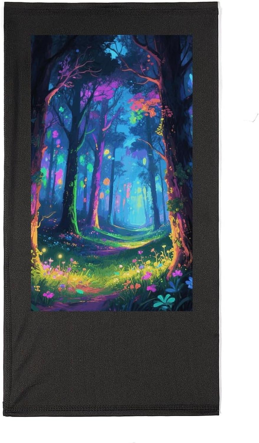 Fluorescent Forest Neck Gaiter Face Mask Ski Mask Cold Weather Balaclava Winter Face Cover Scarf for Women Men
