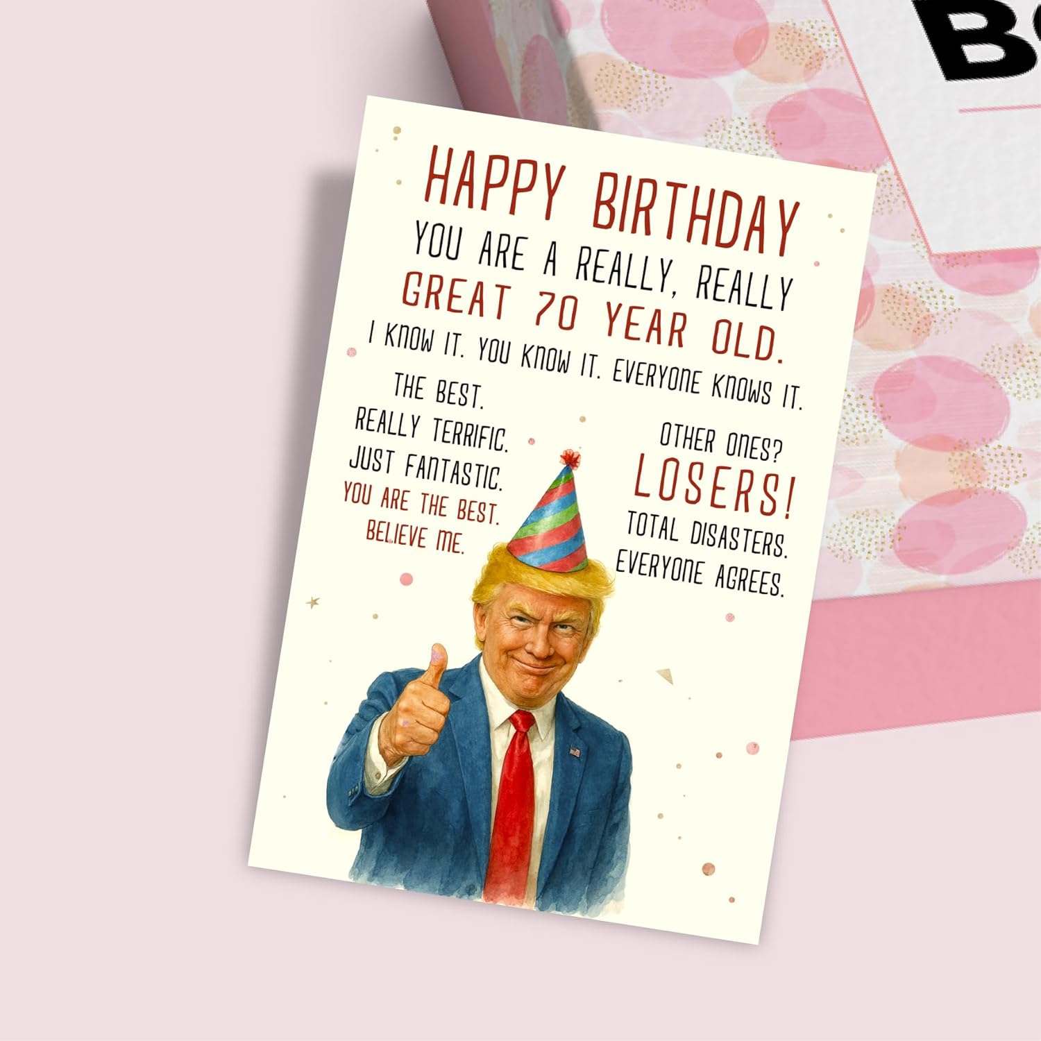 Funny Card for 70 Year Old, 70th Birthday Gifts for Her Him, Cards for Men Women, Birthday Decorations for Christmas, Mothers Day, Premium Quality - Image 5