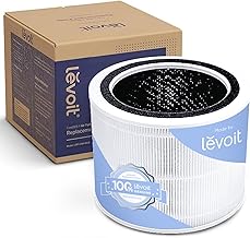 LEVOIT Core 200S-P Replacement Filter, Genuine Core 200S-RF Air Purifier Filters, Supports HEPA Sleep Mode, High-Efficiency Activated Carbon for Removal of Smoke, Odor, Allergens, Pollen, 1 Pack