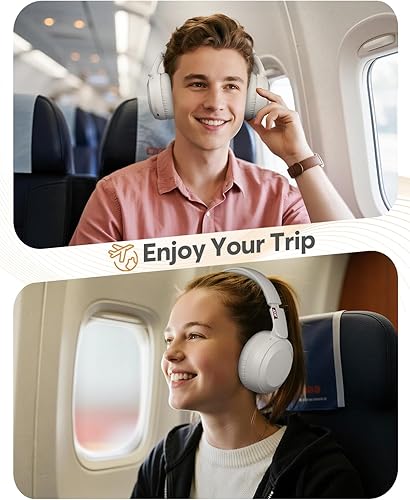 Miniatura 6 de Acer OHR205 - Auriculares inalámbricos Bluetooth, 70 horas de reproducción, auriculares plegables sobre la oreja con controladores de 40 mm,