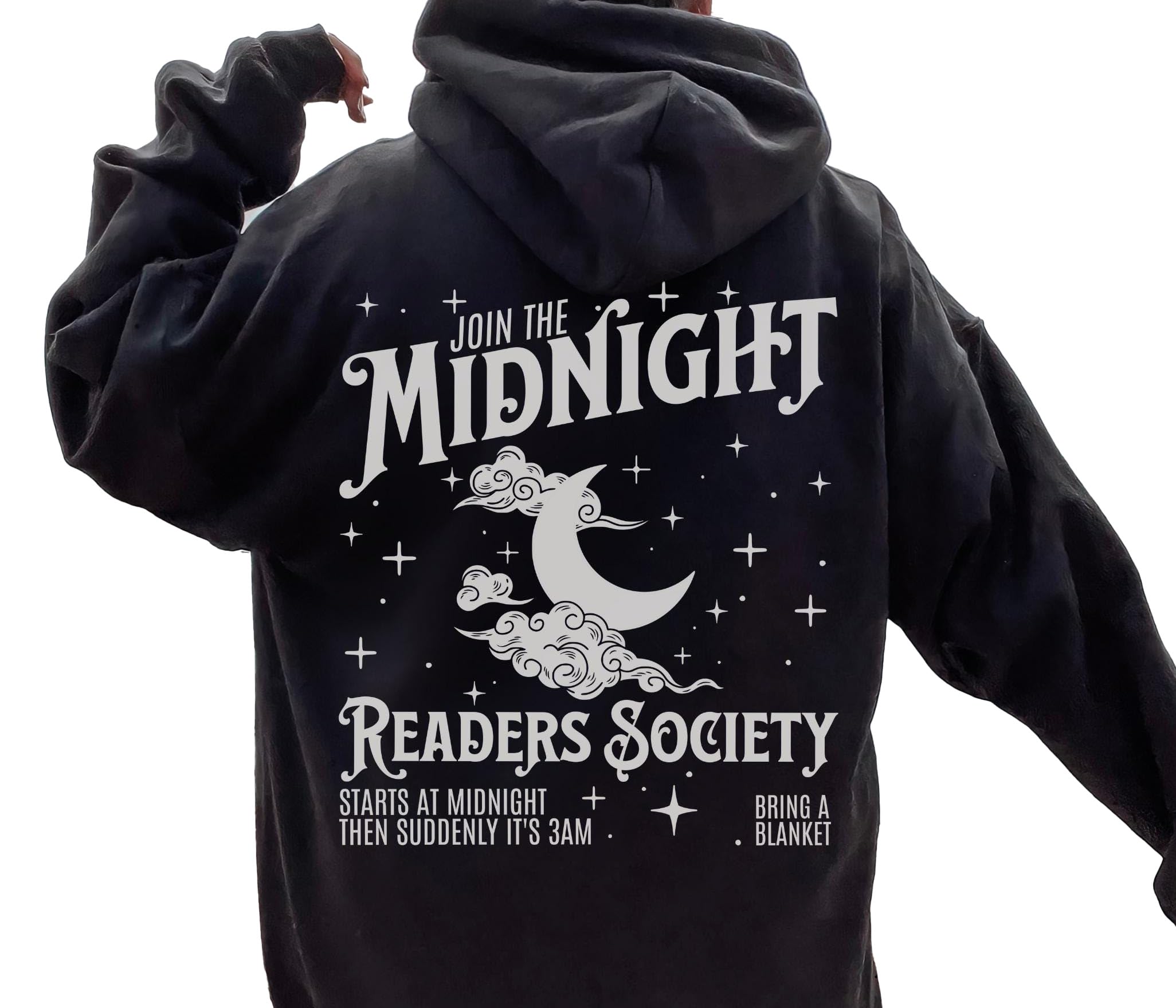 Late Night Readers Book Club Shirt, Bookish Gift, Reading Sweatshirt, Hoodie for Night Owl Reader Bookstagram Booktok Merch, Retro Literary Bookworm Gift, Dark Night Shirts