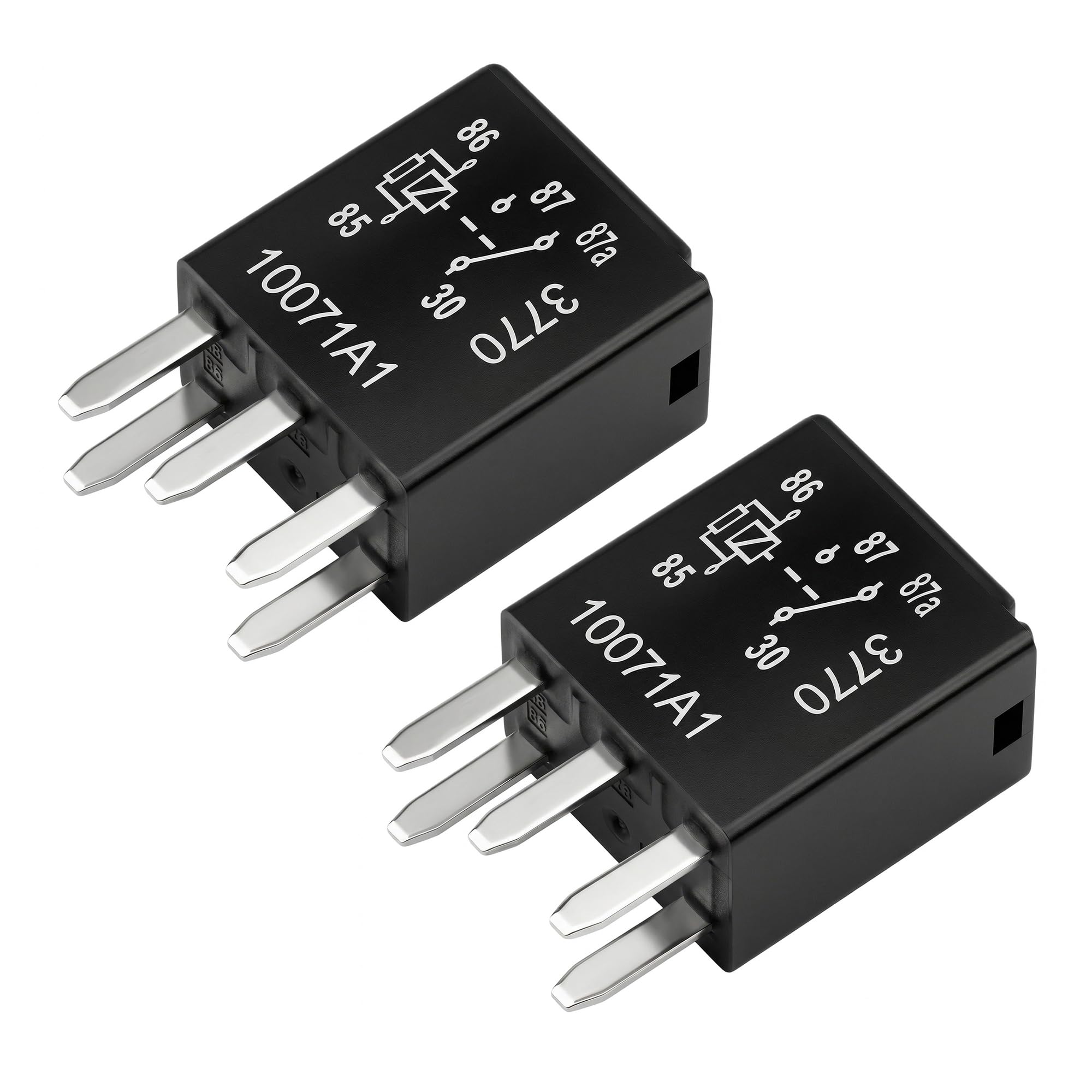 2pcs G8V-RH-1C7T-R-DC12 - Power Relay, 12vdc 278002822 7866 D1780C 301-1C-C-R1-U01 GM Original Equipment Black Multi-Purpose Relay Fuel Pump Relay
