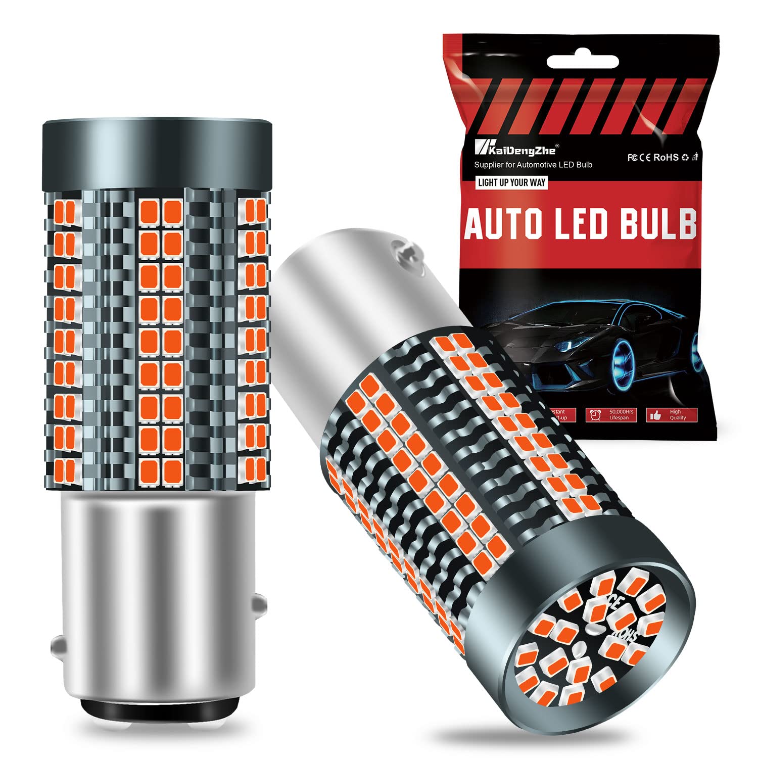 1157 BAY15D LED Ampoule pour Feu Stop, 2025 Mise à Niveau 3020-126SMD Rouge 3200LM 9W pour 2057 1157 2057A 1157A 2357A P21/5W Ampoule LED de Rechange Feux de Stationnement de Frein Arrière et DRL-2PCS