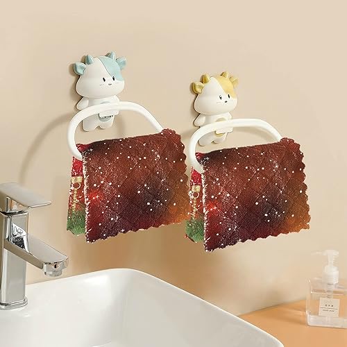 Miniatura 6 de VIGTRO Paquete de 6 toallas de cocina súper absorbentes, con campanas de bola de Navidad, paños de cocina de alta calidad, lavables con copos de