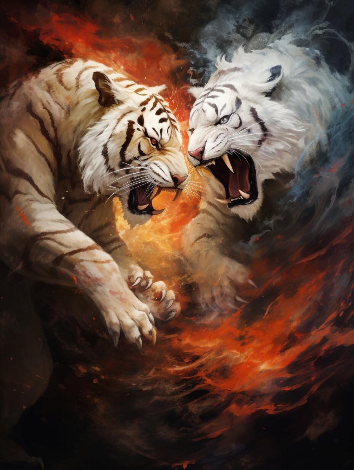 N.lanshan D Iy Latch Hook Cushion Kits Fierce Tiger Animal Latch Hook Rug Kits For Beginners Iy Needlework Crocheting Tapestry Kit Home Ecor 100X140cm