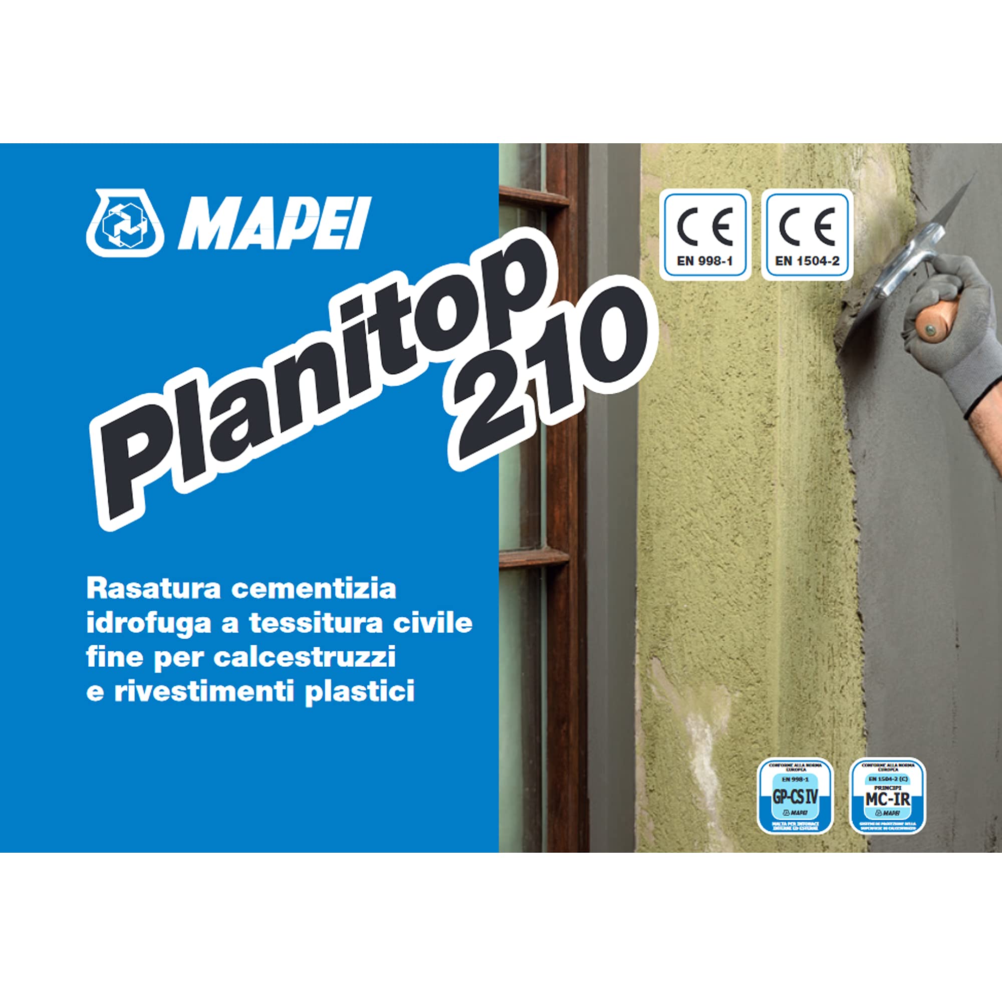 Mapei Planitop 210 Grau Säcke à 25 kg Rasur Zementrasur Hydrophober in Zivilgewebe für Beton und Kunststoffbeschichtungen