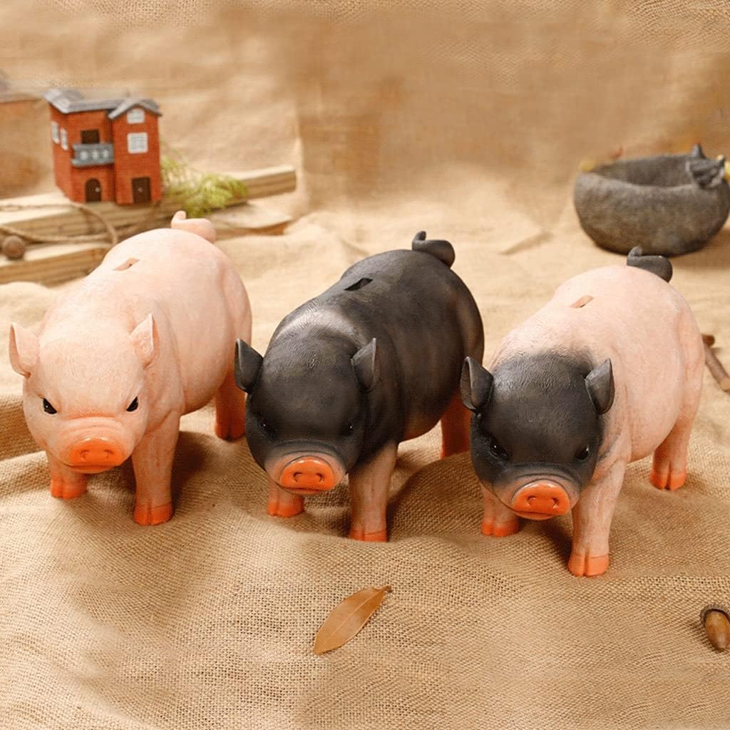 貯金箱、貯蓄コイン銀行、子供のための貯金箱貯金箱クリエイティブシミュレーション樹脂豚コイン貯金箱誕生日ギフトおもちゃかわいい動物貯金  Amazon.co.jp: 貯金箱 ガラス 豚 貯金缶 ブタ 大きな豚銀行クリアガラス貯金箱 透明 貯金箱 コイン箱 誕生日クリスマス ...