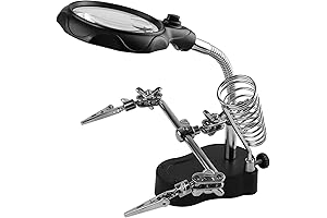 Helping Hands Magnifier: Precision Tool for Mini Projects