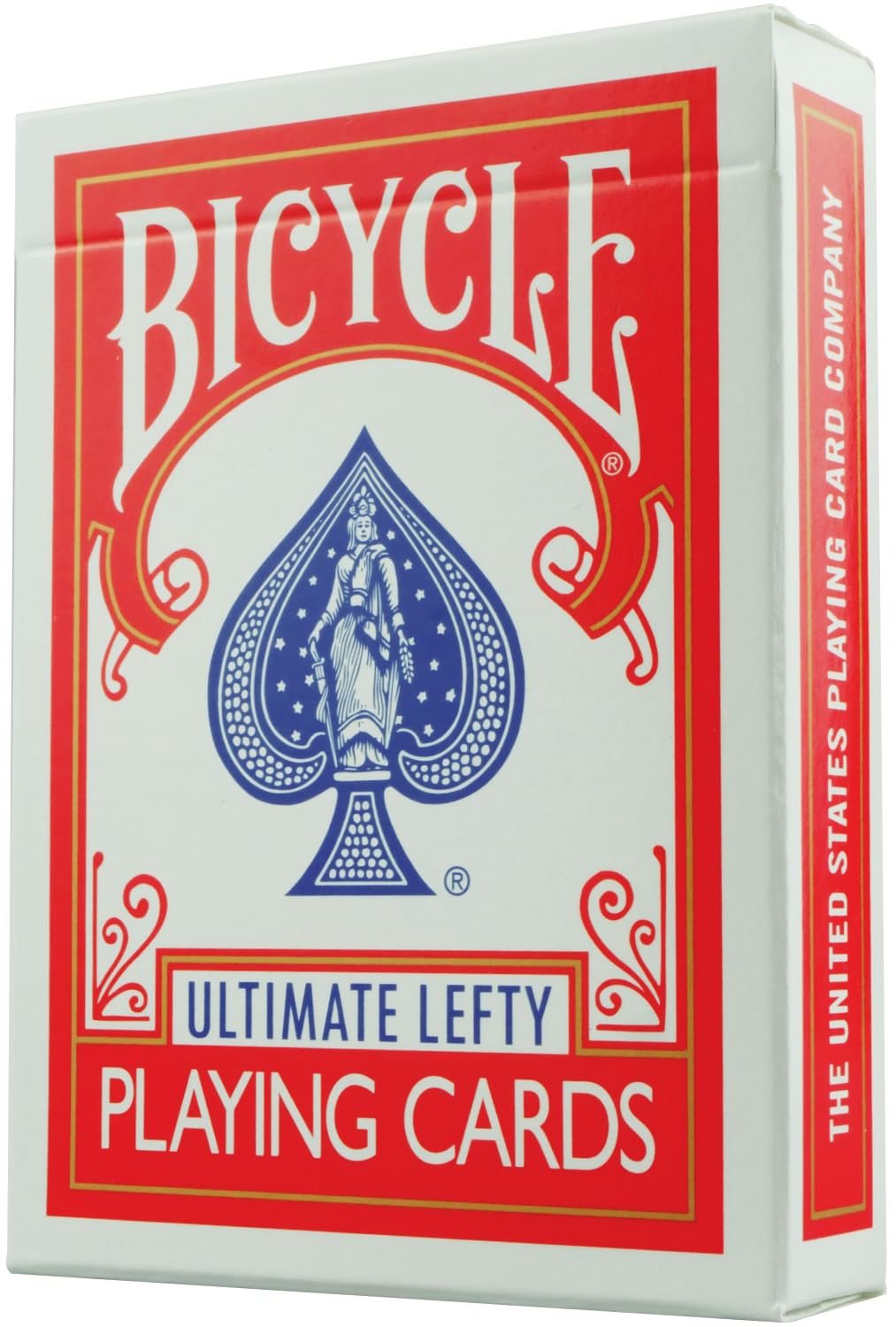 Bicycle Lefty Lefty Card Game (+ TUTORIAL with 7 Free Routines) (Red)