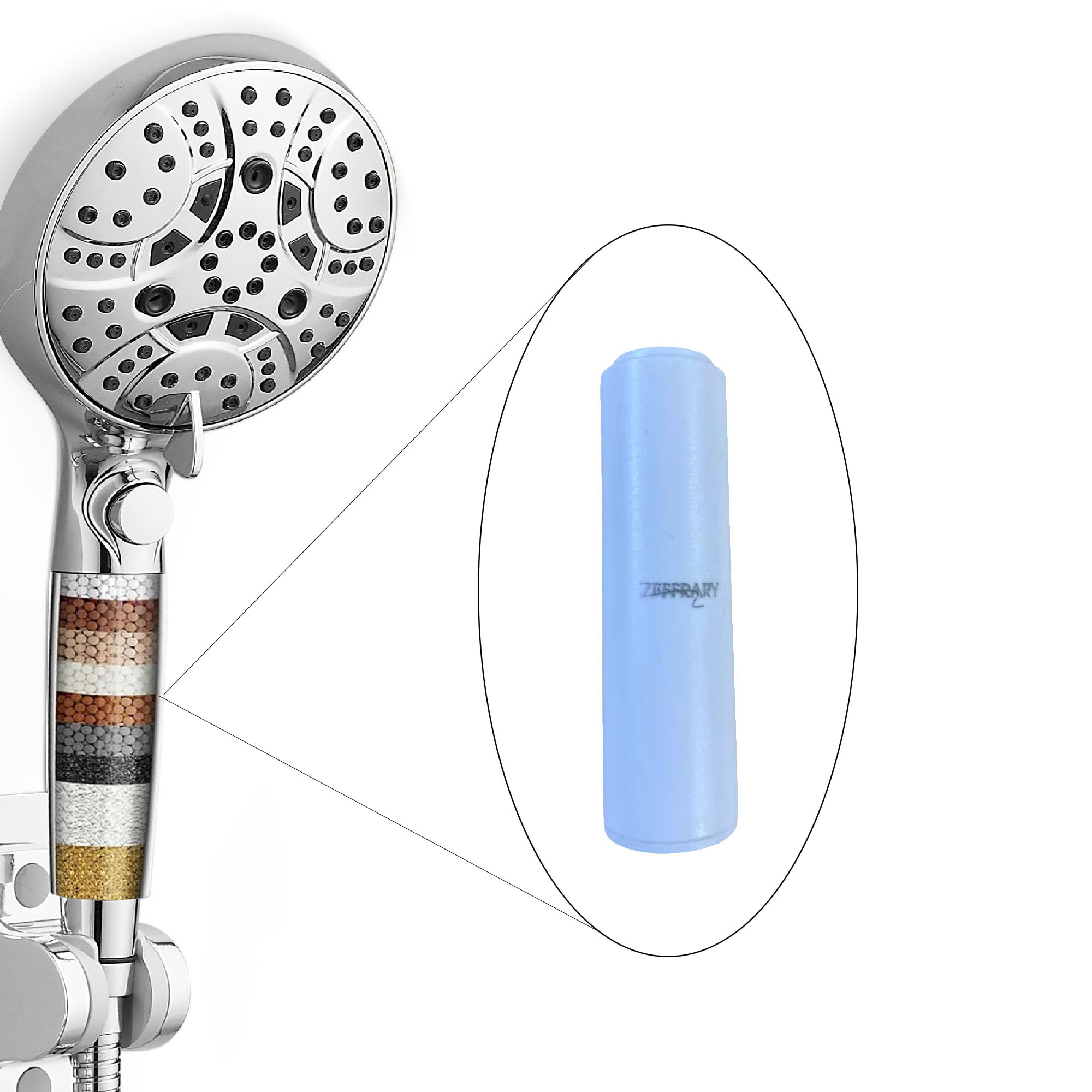 Replacement Filter Product for Zeffrary 10 Settings Hand held Filtered Shower
