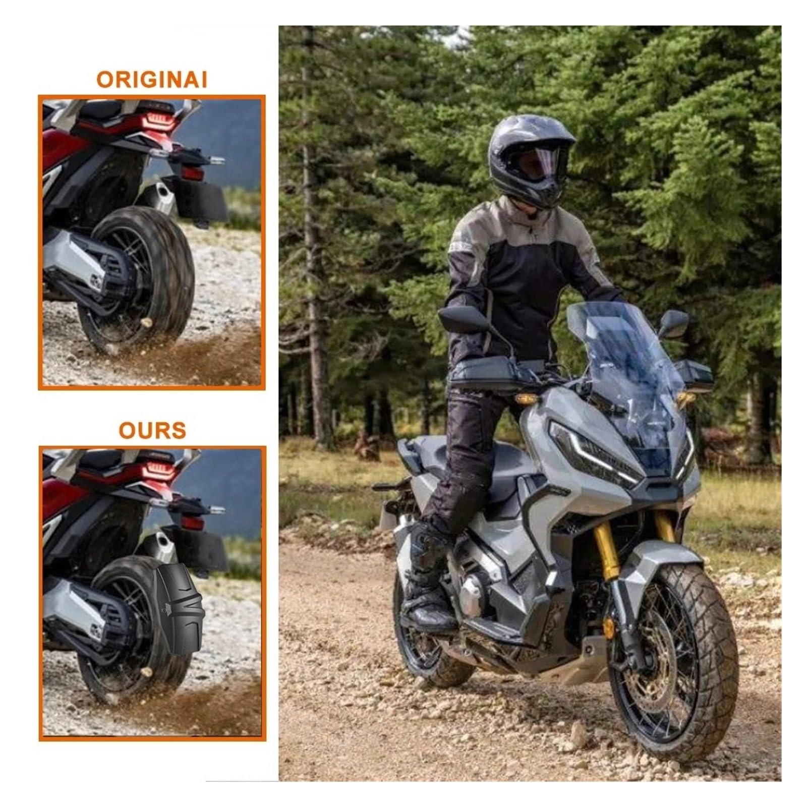 Parafango Motocicletta Per FORZA 750 Parafango Posteriore Protezione Paraspruzzi Paraspruzzi in plastica per parafango posteriore p