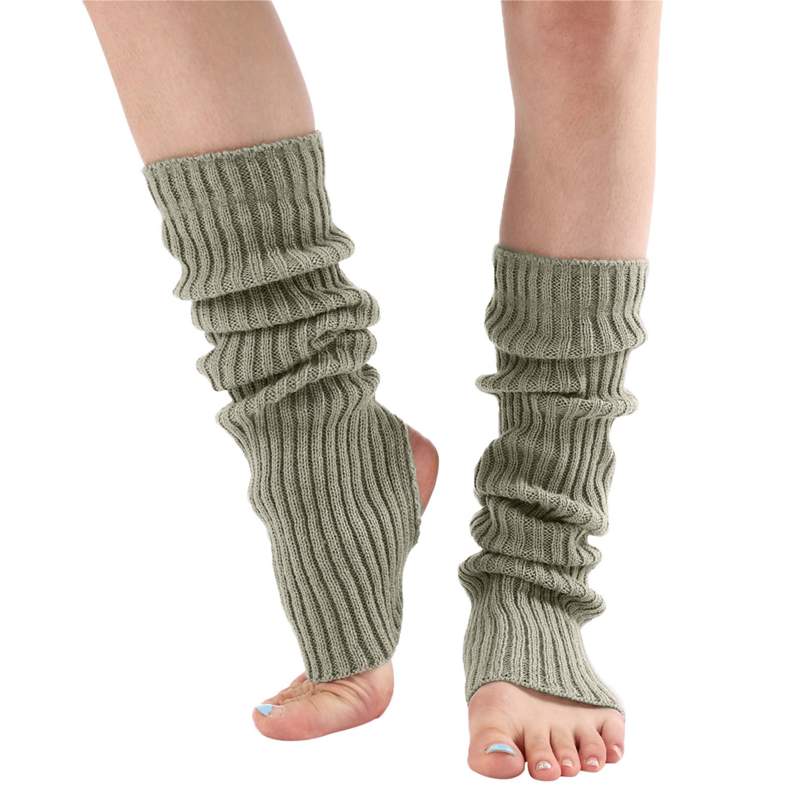 Knit Leg Warmers Women Y2K Casual Vintage Soft Socks 80S Party Dance Winter Warm Leg Warmers