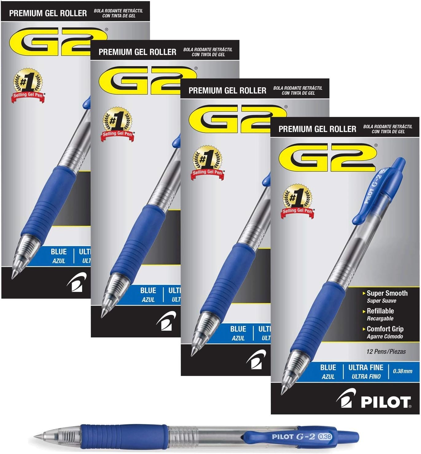 Pilot G2 Retractable Premium Gel Ink Roller Ball Pens Ultra