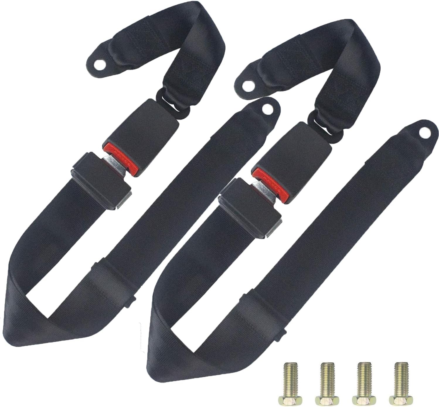 Seat Belt Extender 2 Pack,Adjustable Lap Strap Buckle 33''47