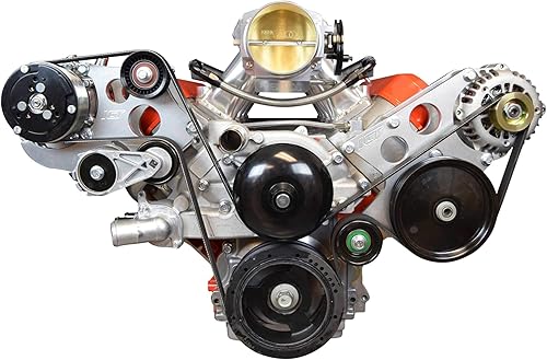 ICT Billet Kit de soporte para compresor de aire acondicionado compatible con LS Corvette - Sanden 508 AC LS AC GTO 551474-1