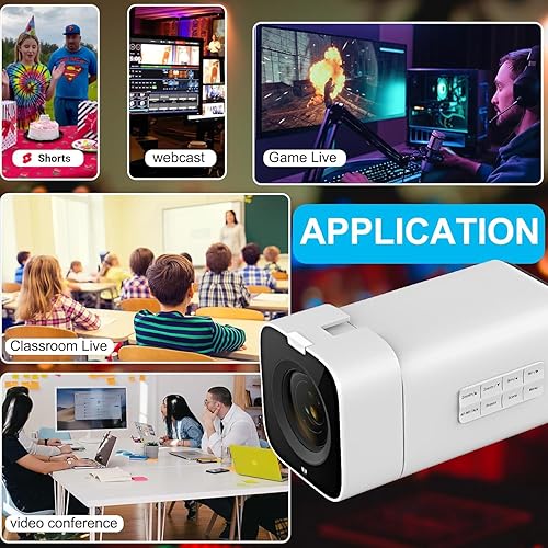 Miniatura 5 de Cámara de caja, cámaras Bullet 20X, cámara 4KP60 UHD con micrófono USB/SDI con botones de operación, soporta control remoto infrarrojo y control IP